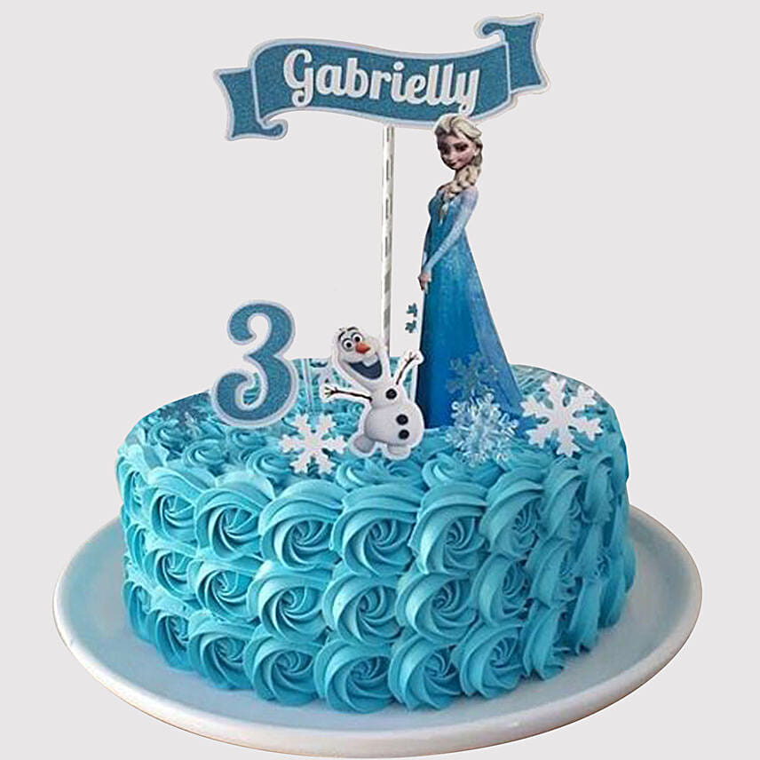 elsa frozen cake design