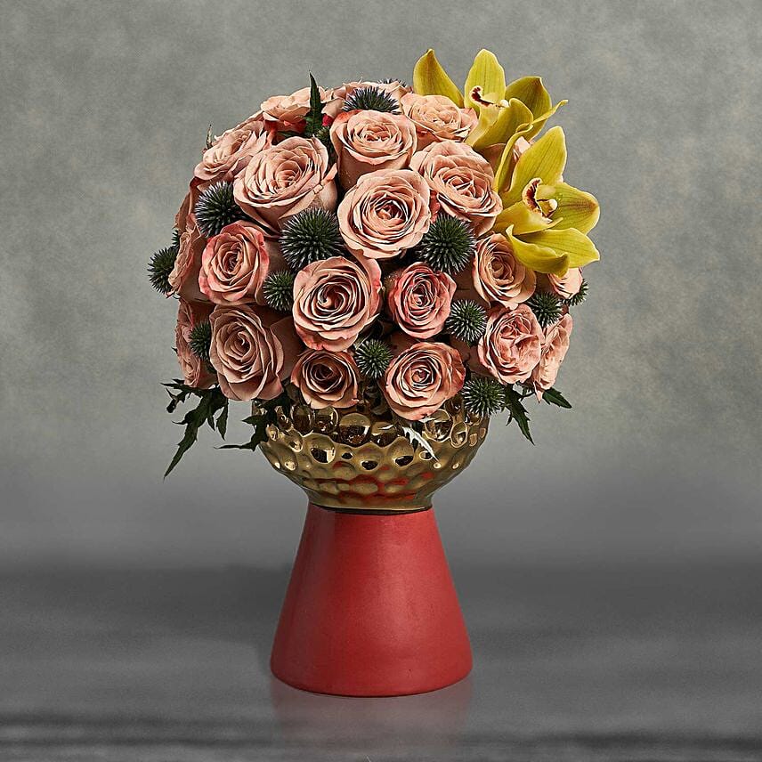 Being Peachy Being Beautiful: Flowers for Boss Day