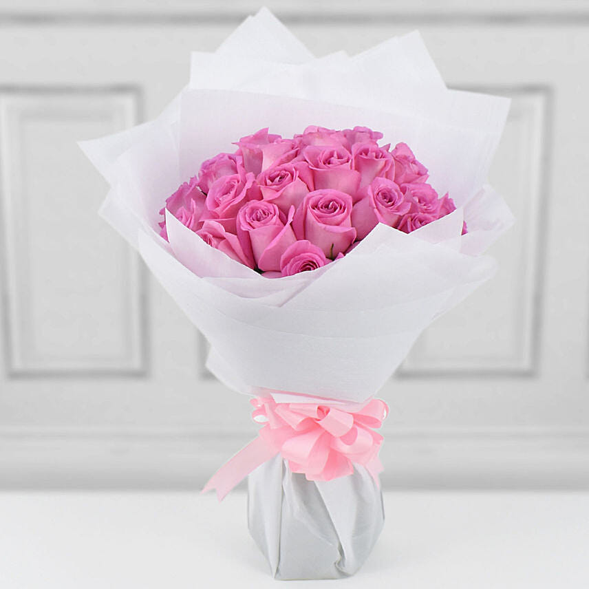 35 Light Pink Roses Bouquet: Rose Day Gifts