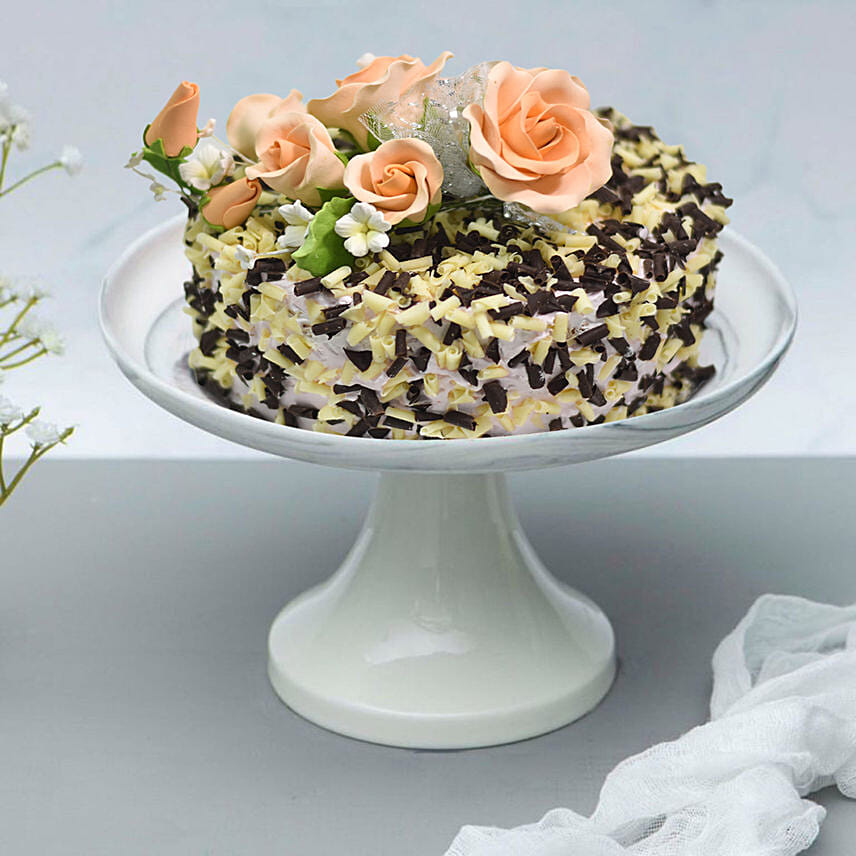 Chocolate And Vanilla Choco Chip Cake: Send Mother's-Day Cake to Singapore