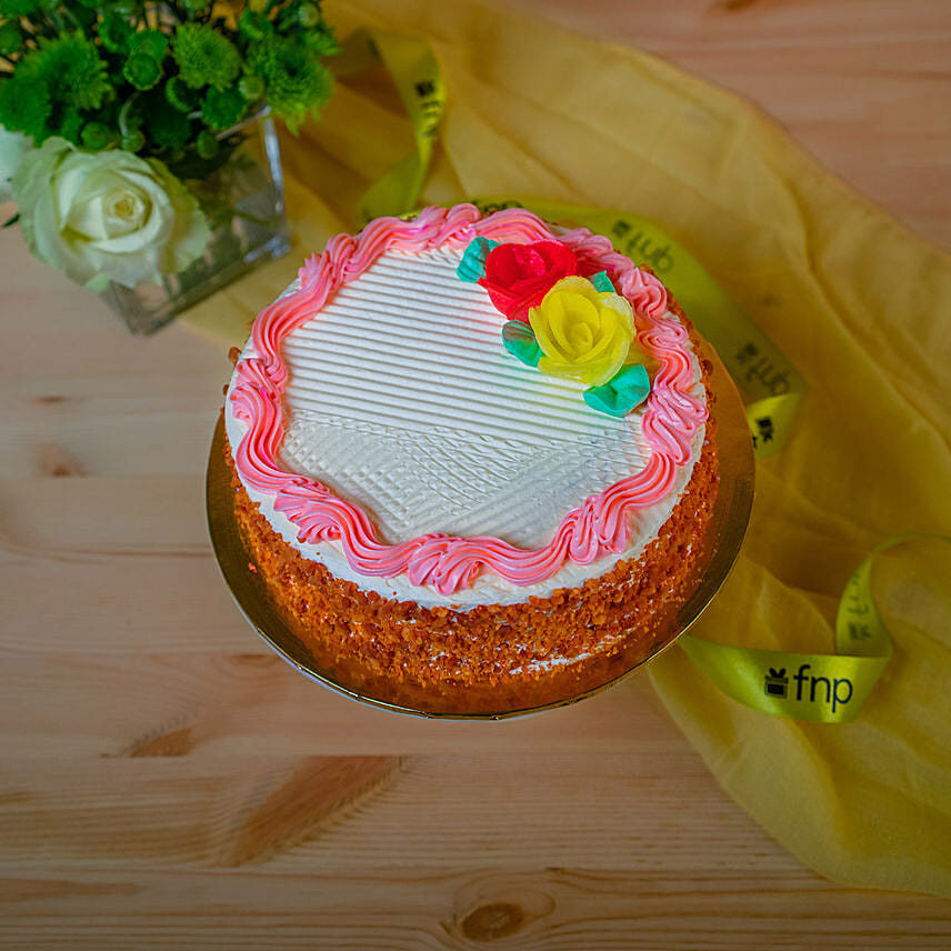 Delicious Butter Sponge Cake: Send Anniversary Cakes To Singapore