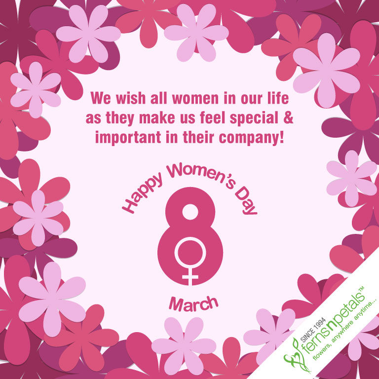 20+ Women's Day Quotes, Wishes and Messages - Ferns N Petals