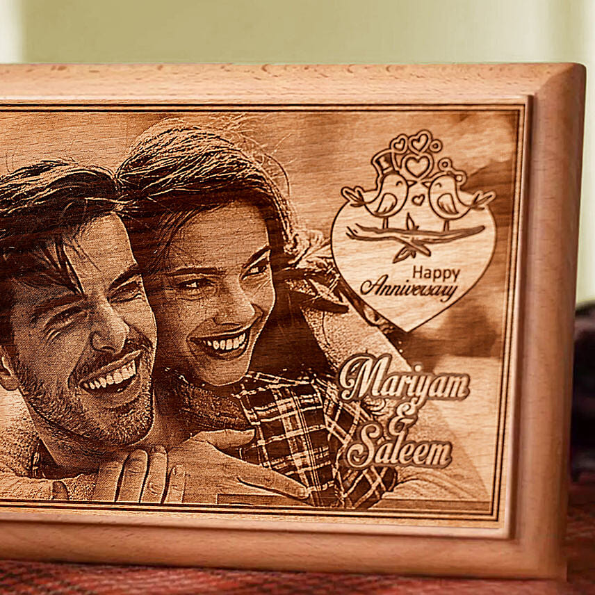 Online Personalised Anniversary Photo Plaque Gift Delivery in UAE FNP