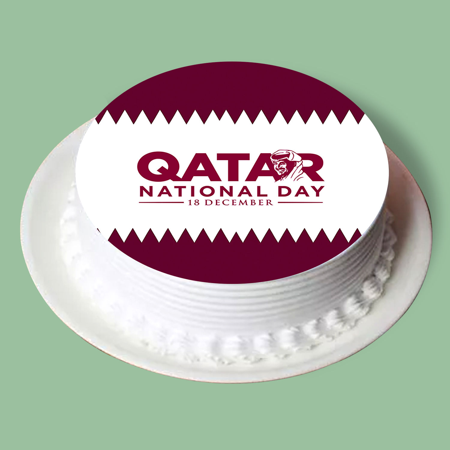 Online Qatar National Day Butterscotch Cake Gift Delivery in Qatar FNP