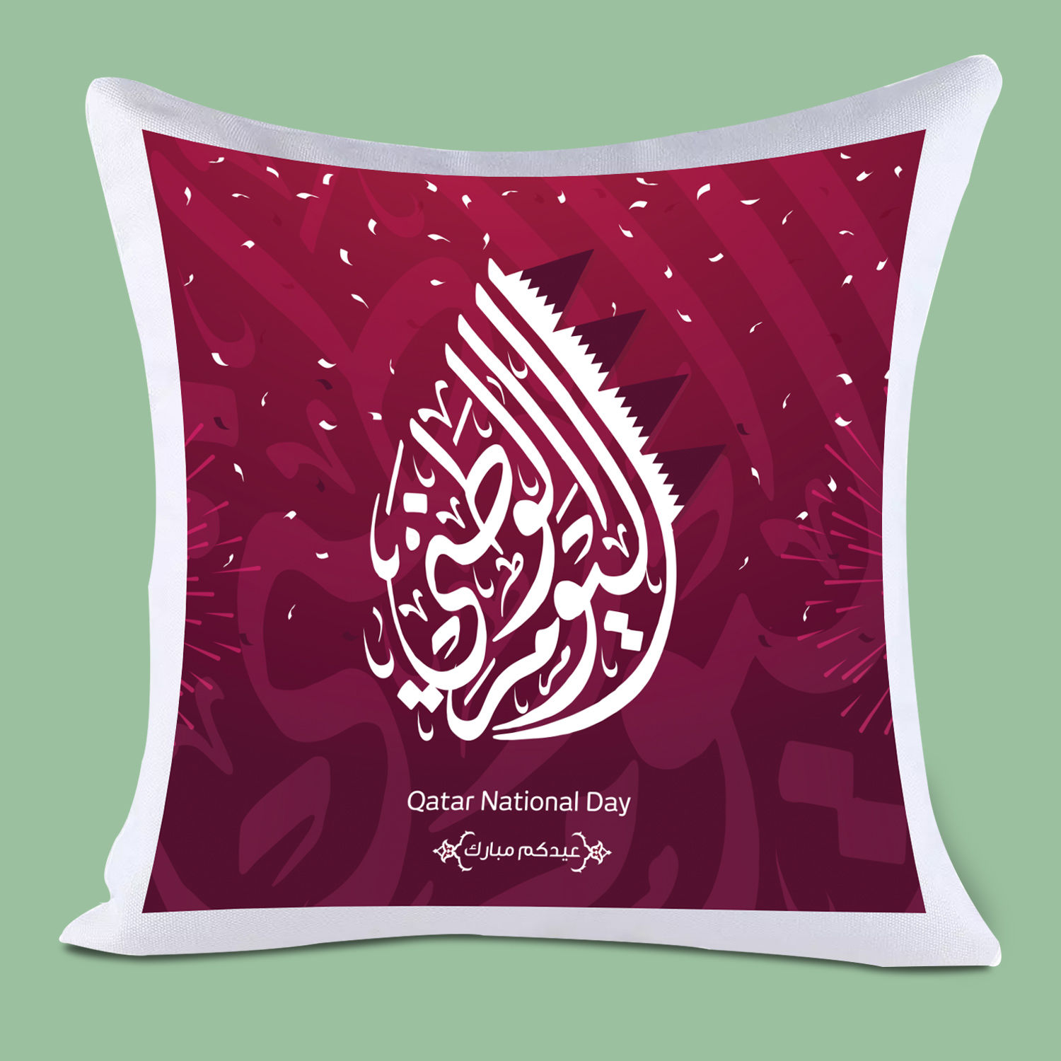 Online Qatar National Day Cushion Gift Delivery in Qatar FNP