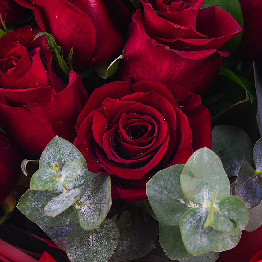 Online 13 Red Roses Love Bouquet For Valentines Gift Delivery in