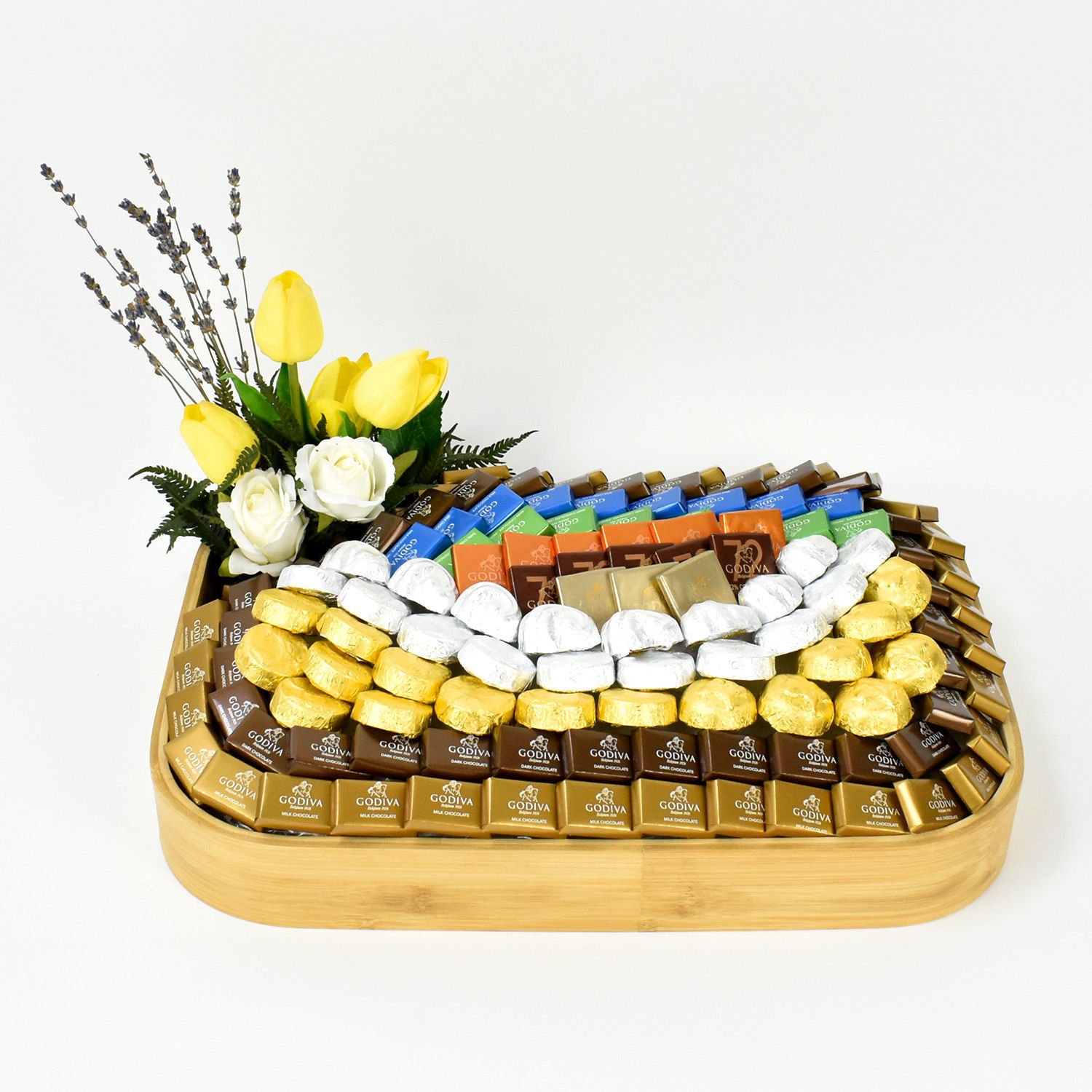 Online Godiva Chocolates and Flowers Arrangement Gift Delivery in UAE FNP